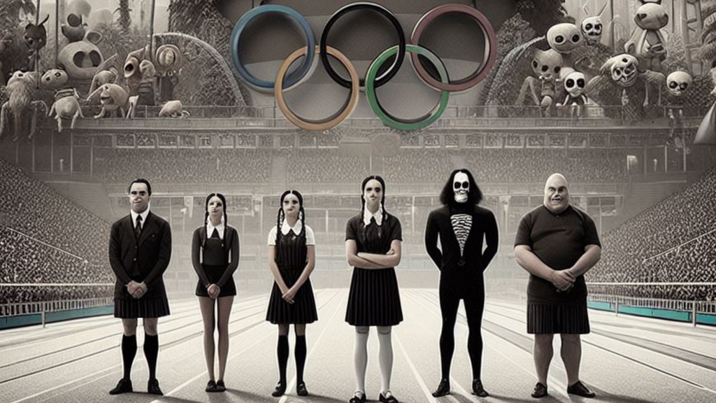 Mercredi Addams aux Jeux Olympique 2024
