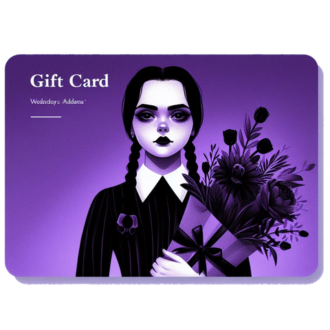 Carte Cadeau Mercredi Addams