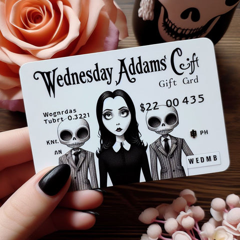Carte Cadeau Mercredi Addams