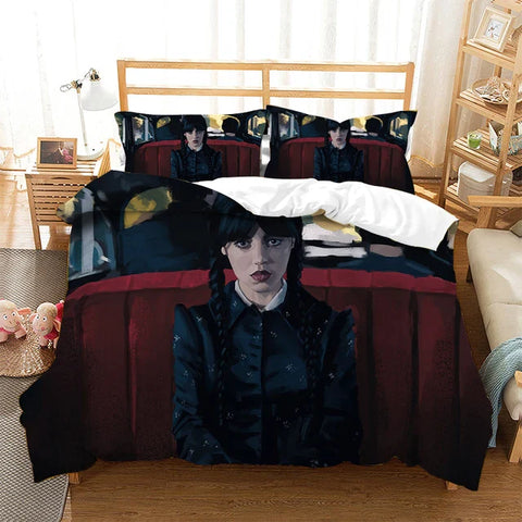 Parure de lit Addams Mercredi